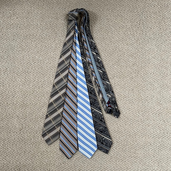 Men’s Silk Neckties, Lot of 4 Ties - Picture 1 of 5